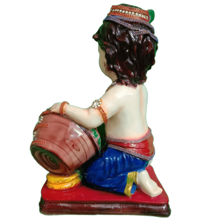 Bhagwan Krishna Makhan Chor Statue Figurine Murti Sculpture Height 40 cm DECORIFY