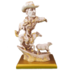 Abstract Man with Horse Statue Sculpture Figurine
