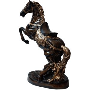 Fengshui Vastu Victory Galloping Wooden Colour Horse Statue H : 66 cm