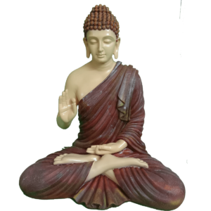 Lord Buddha Sitting for Meditation Large Murti ,Brown Statue Figurine Sculpture Height 58 cm