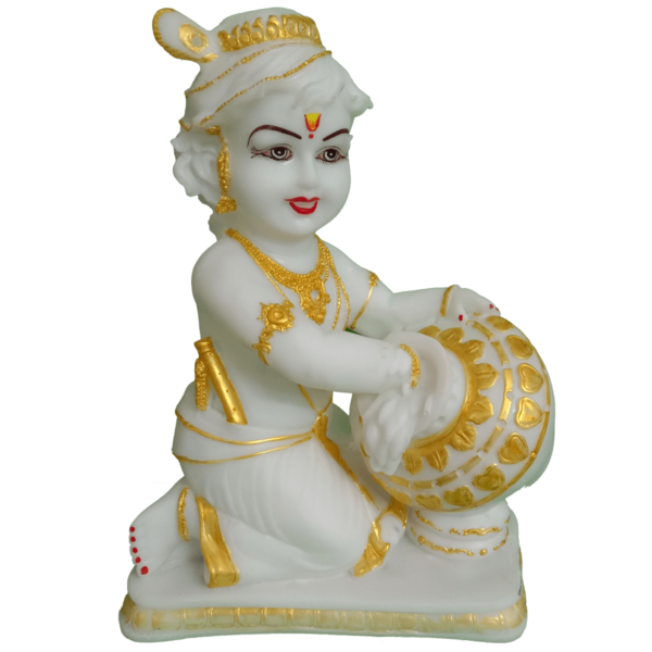 Makhan Chor Statue Figurine Murti Sculpture Best Idol for Krishna Janmashtami Height 40 cm