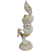 Marble Look White Design Shri Krishna Murti Figurine Sculpture Height 56.5 cm