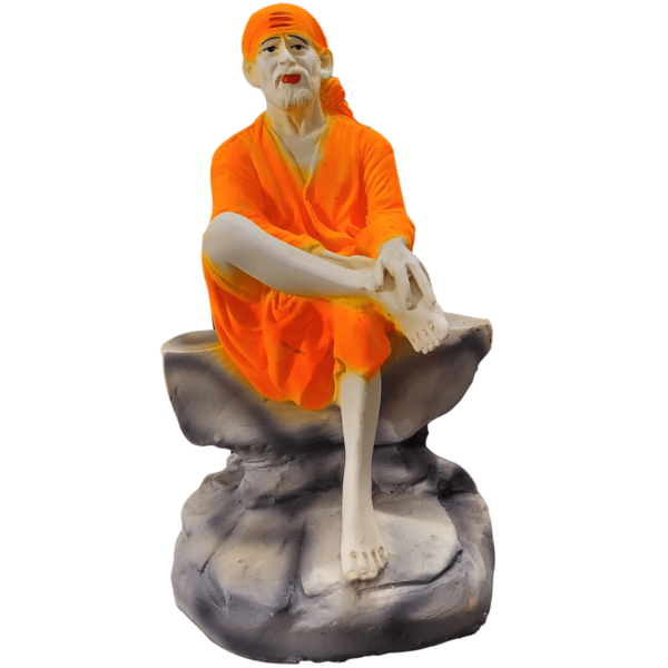 Original Shirdi Wale Sai Baba Statue Murti Figurine Height 21CM