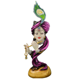 Pankh Krishna Murti Figurine Sculpture Height 56.5 CM