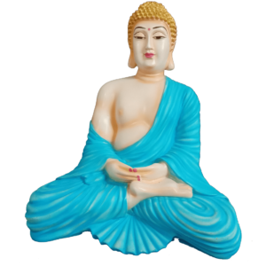 Polyresin Meditating Buddha Statue Murti Figurine H- 38 cm