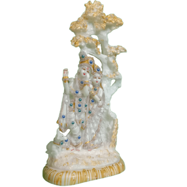 Radha Krishna Polyresin Statue Murti Sculpture Figurine Height 52 cm