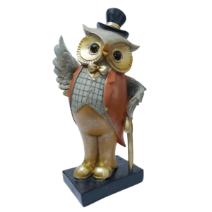 Owl Showpiece Statue For Home Decoration Height 27 CM