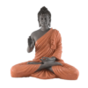 Orange Blessing Buddha Statue 38 cm