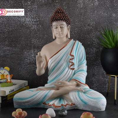 Winsome Buddha Idol Multi Color Handicraft 38 cm