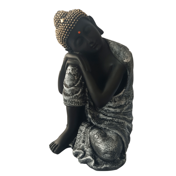 Antique Meditating Buddha Sitting in Peace Murti Statue Height 33CM