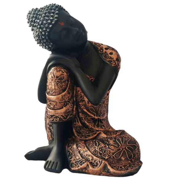 Meditating Buddha Sitting in Peace Murti Statue
