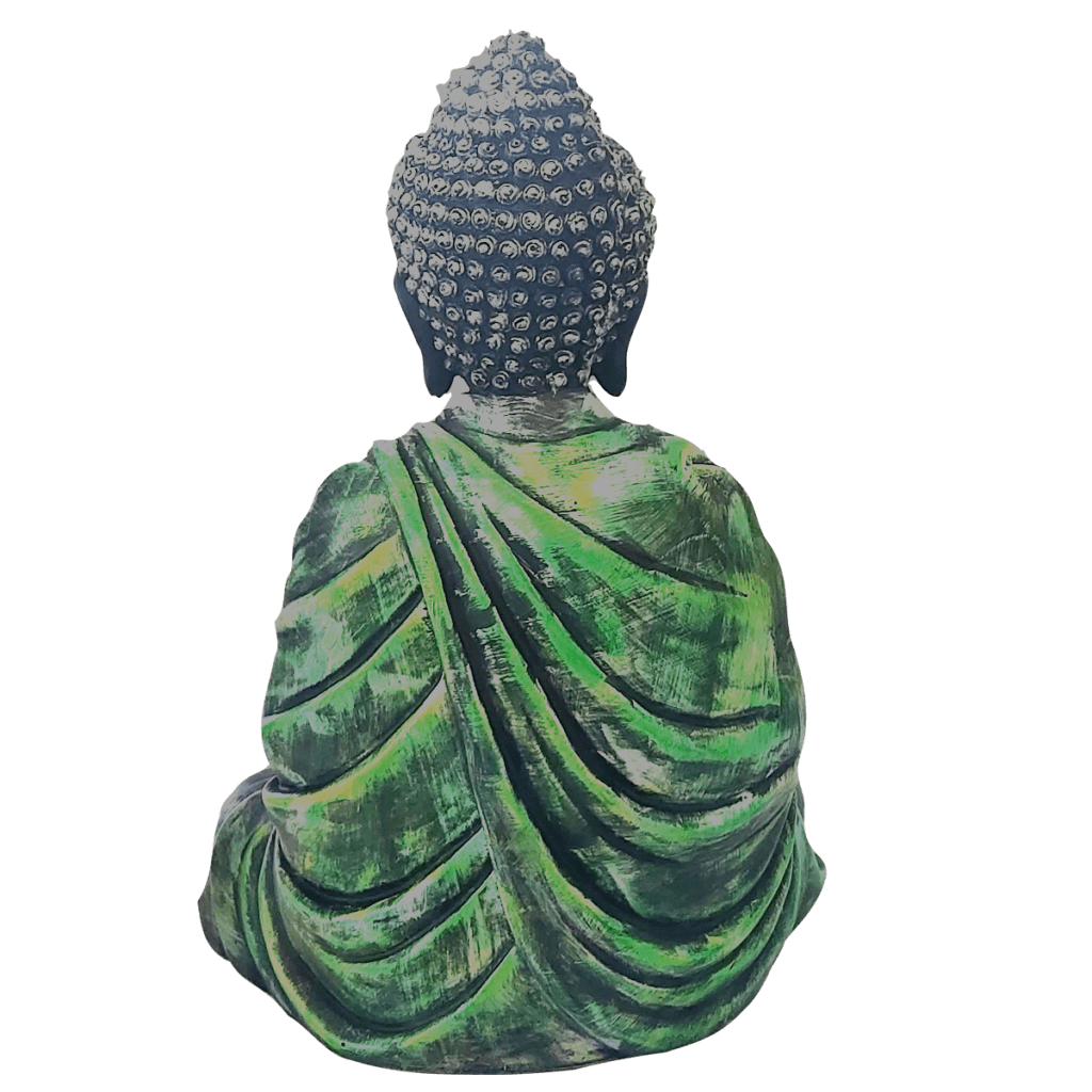 Multicolour Blessing Meditating Lord Buddha Statue Murti H 38 CM