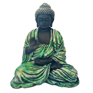 Multicolour Blessing Meditating Lord Buddha Statue Murti H- 38 CM