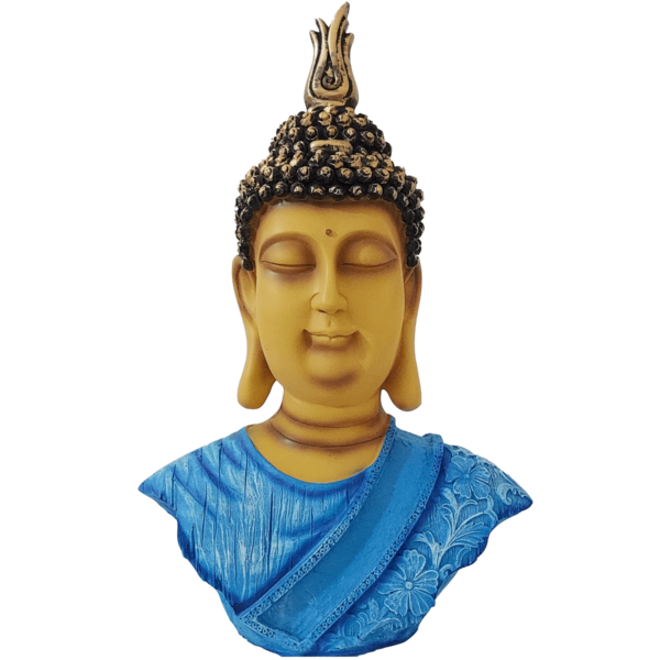 Meditating Buddha Bust Statute Figurine Height 36 CM