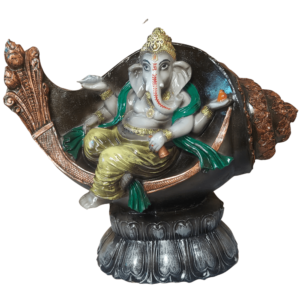 Shankh Ganesh Statue Murti Figurine Showpiece for Home Decor