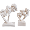 Abstract 3 Lady Faces Statue Figurine