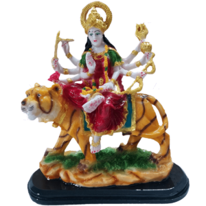 Colourful Durga Ma Resin Statue Murti Sculpture Murti Height 37 CM