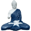 Decorify White Blue Big Size Blessing Buddha Statue Height 56 CM 2 Feet