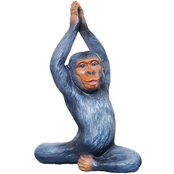 Yoga Monkey Showpiece Statue Figurine Height 27 CM