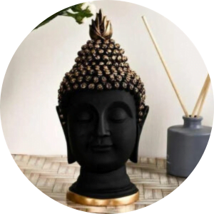 Decorify Buddha Head for Home Decor Statue
