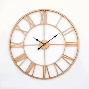 Elegant 40 Inch Metal wall clock for living Room Decor